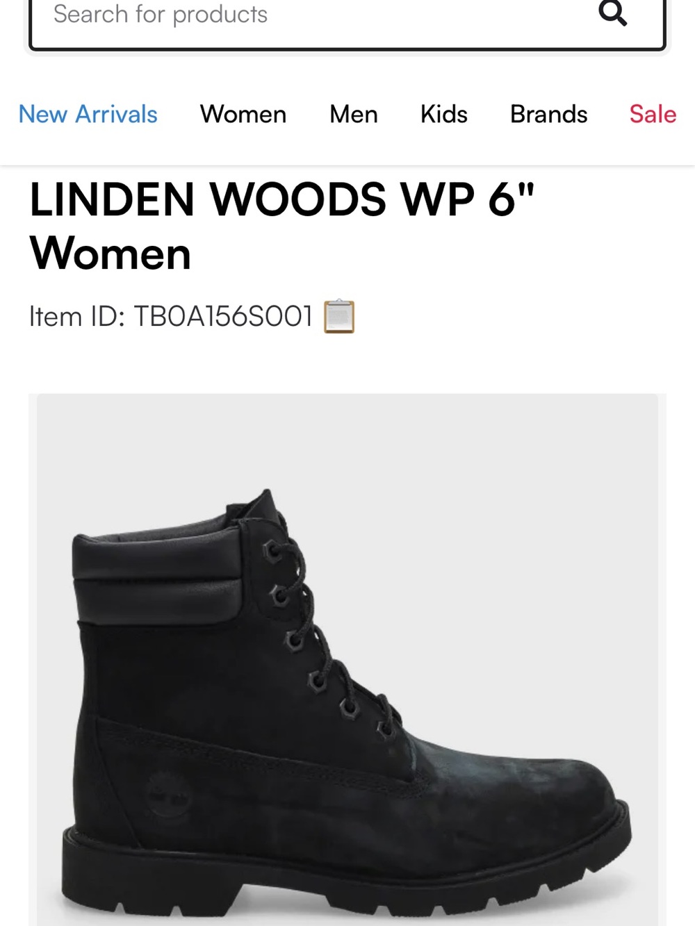 Timberland Black Waterproof Lace-Up Women’s Combat Boot